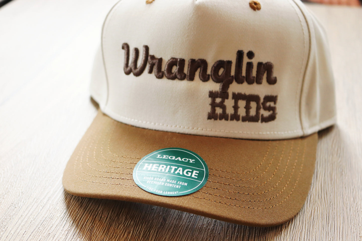 Wrangling Kids Western Snapback Hat – Puff Embroidery