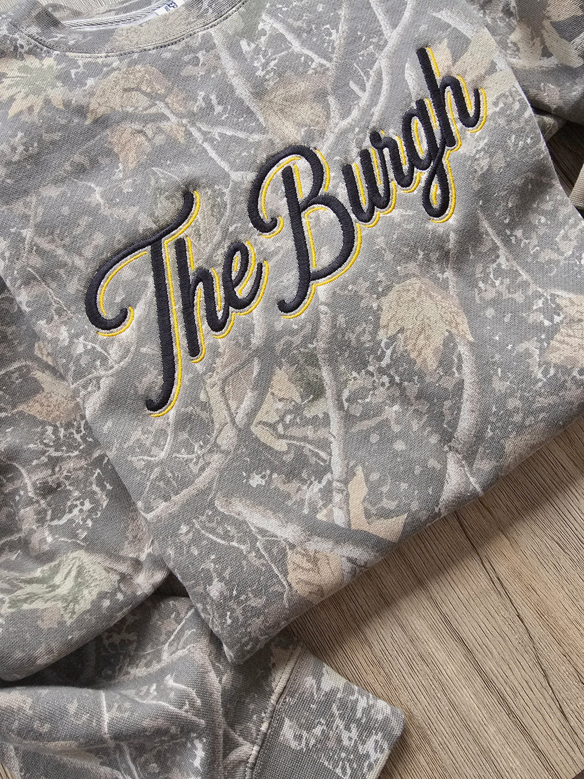 The Burgh Embroidered Crewneck | Pittsburgh Gift | Game Day Style | Custom Team Colors