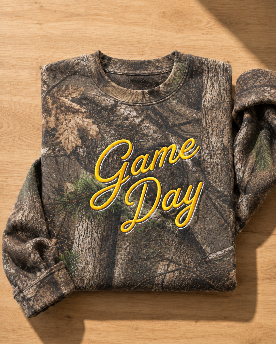 Game Day Embroidered Crewneck | Football Gift | Custom Team Colors | Tailgate Style