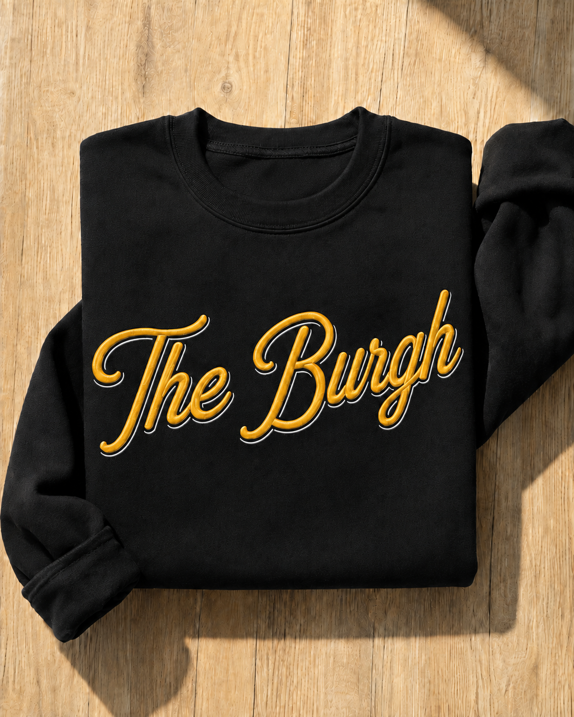 The Burgh Embroidered Crewneck | Pittsburgh Gift | Game Day Style | Custom Team Colors