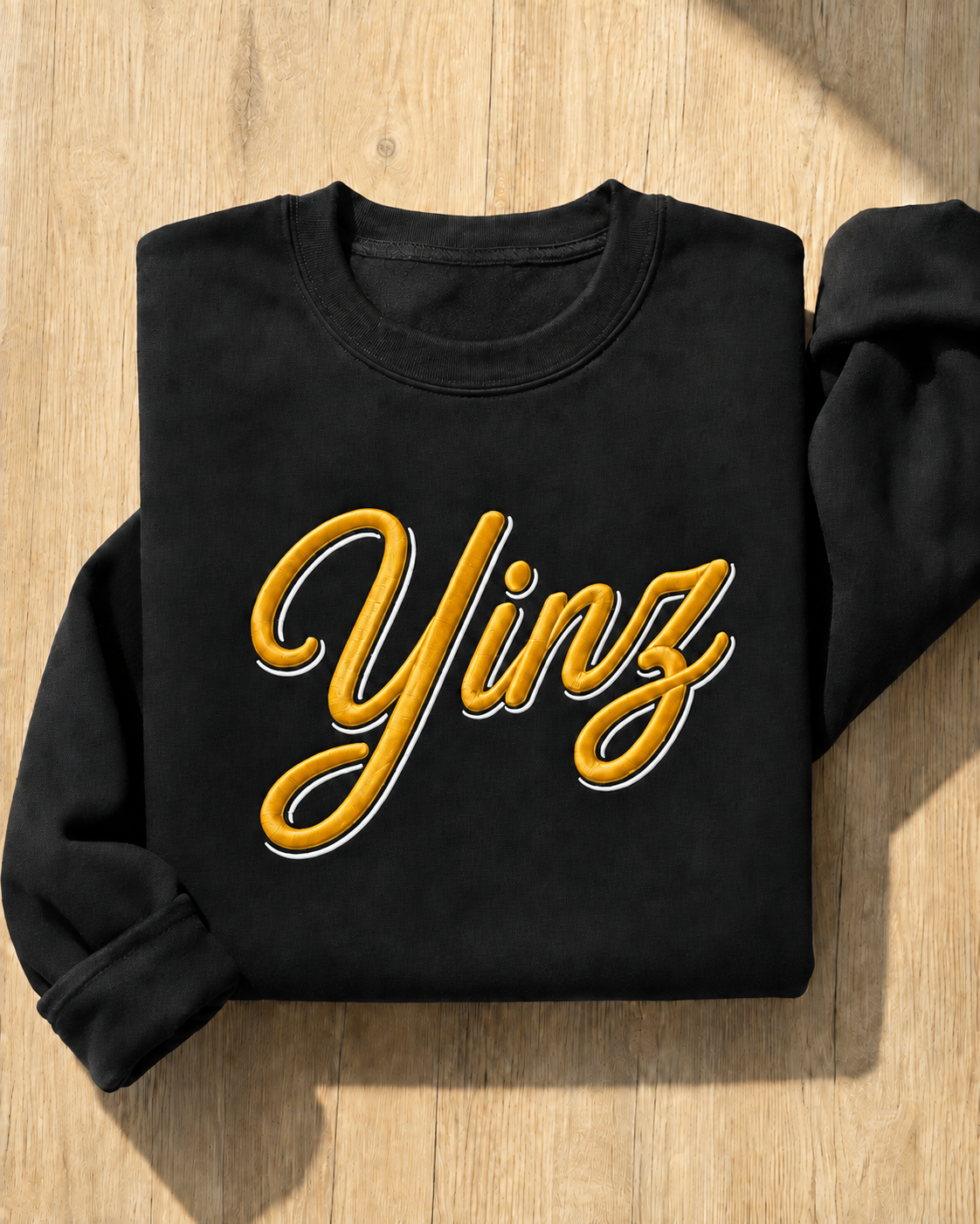 Yinz Embroidered Crewneck | Pittsburgh Gift | Game Day Style | Custom Team Colors