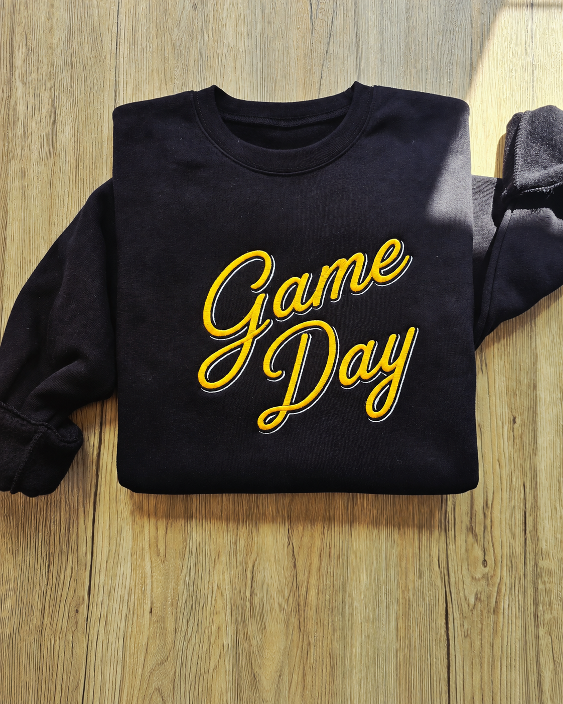 Game Day Embroidered Crewneck | Football Gift | Custom Team Colors | Tailgate Style