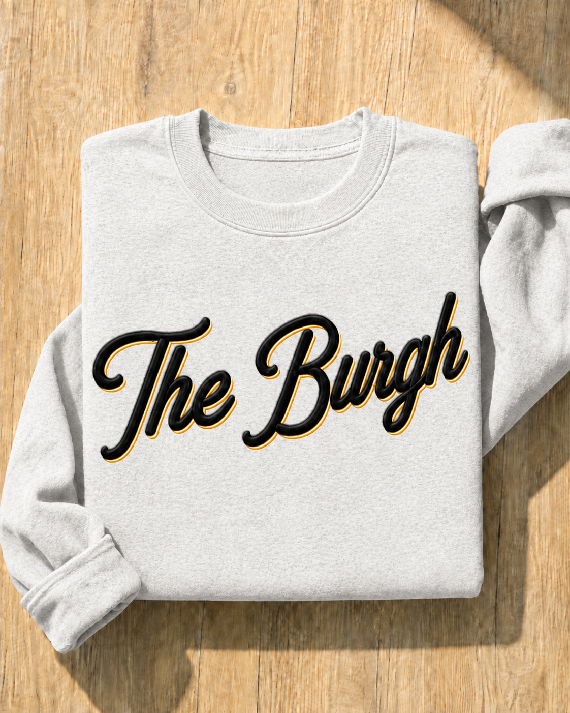 The Burgh Embroidered Crewneck | Pittsburgh Gift | Game Day Style | Custom Team Colors