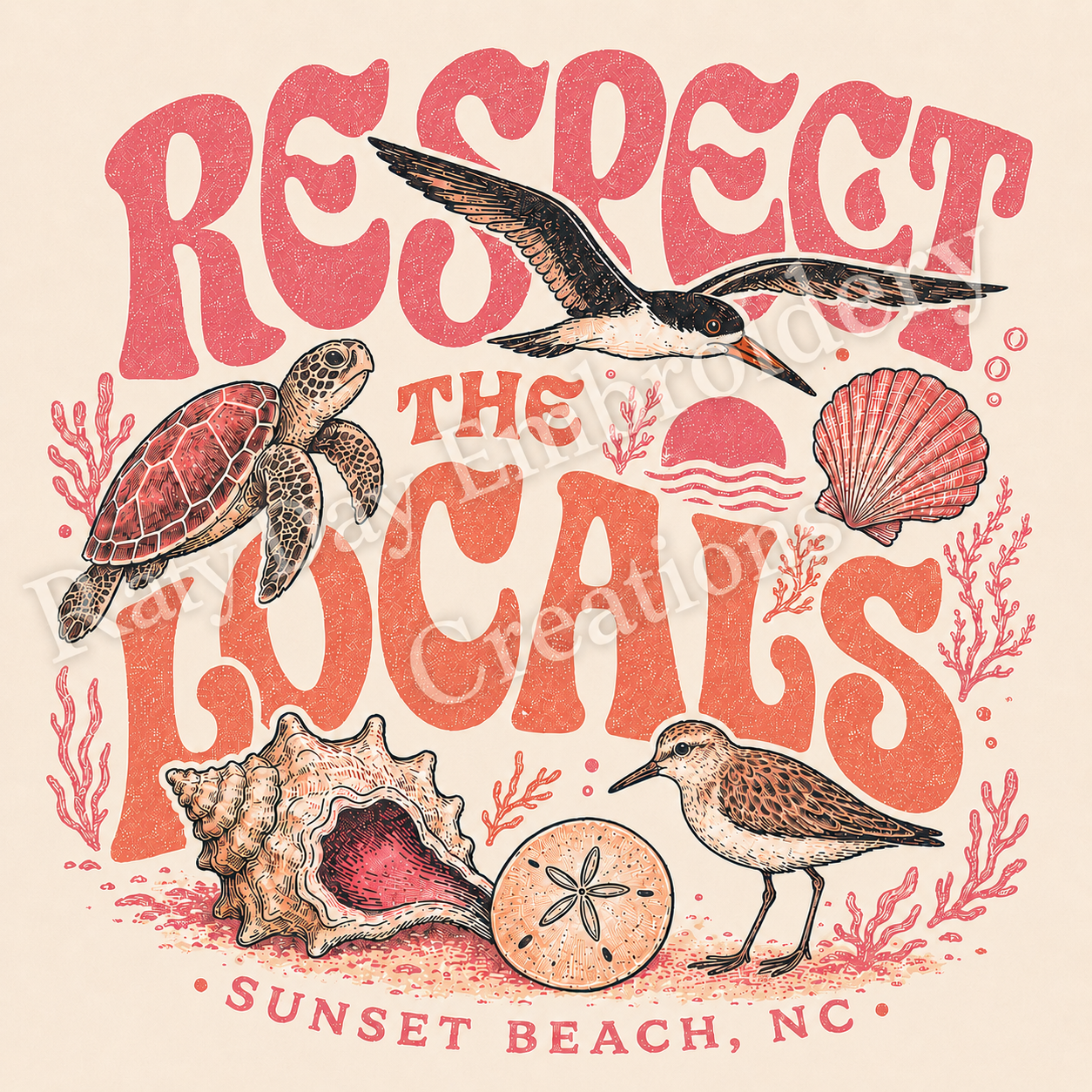 Respect the Locals Beach Wildlife Tee