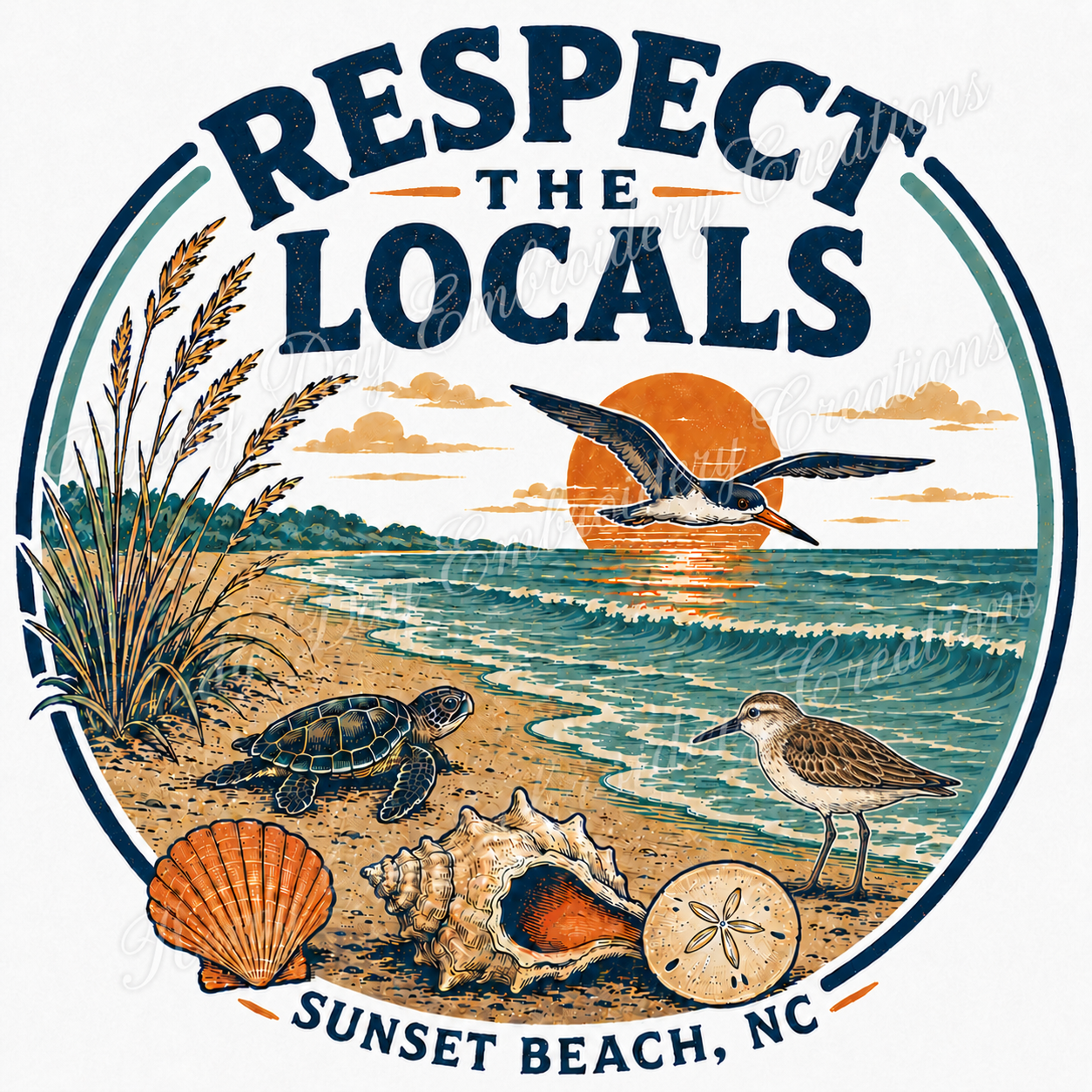 Respect the Locals Beach Wildlife Tee