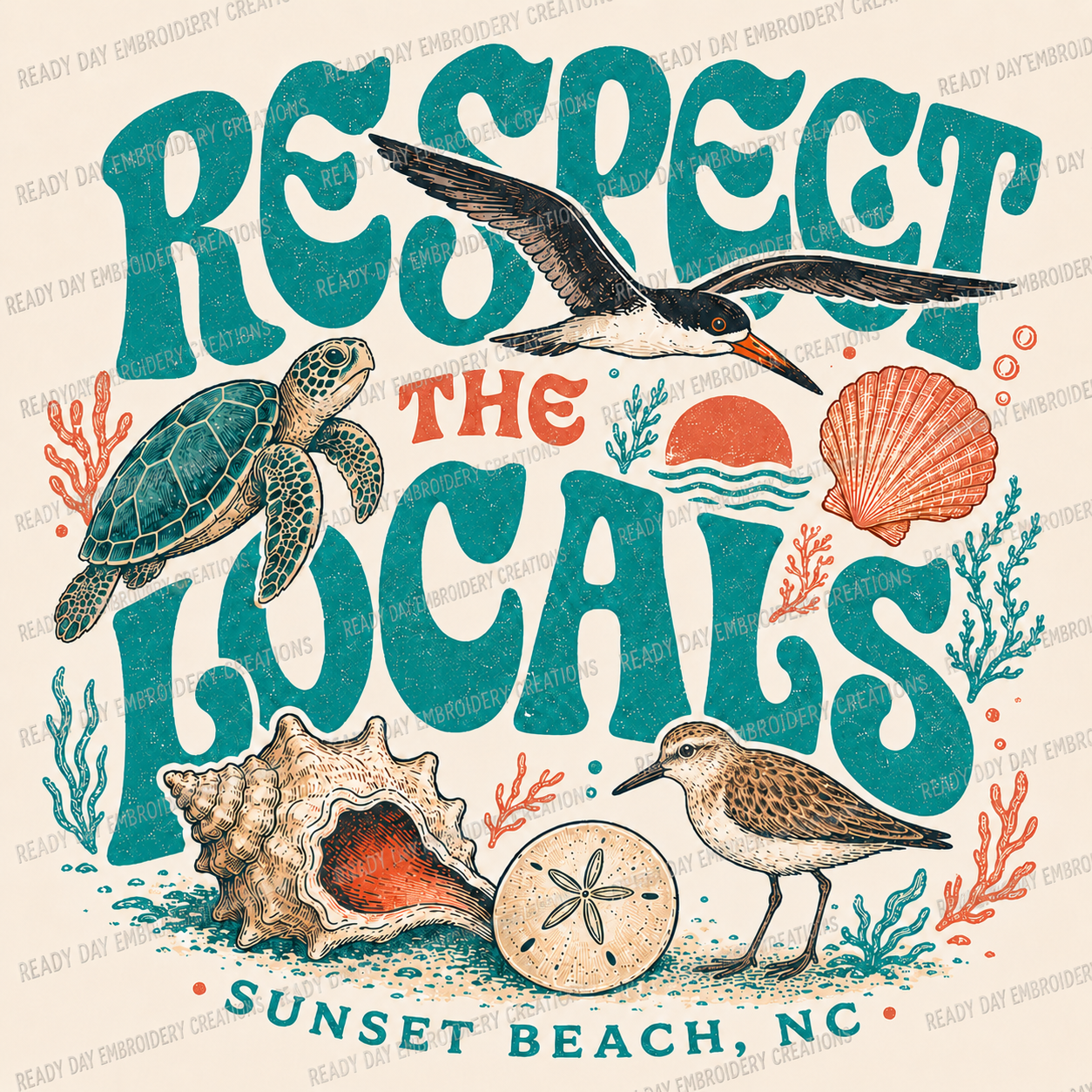 Respect the Locals Beach Wildlife Tee