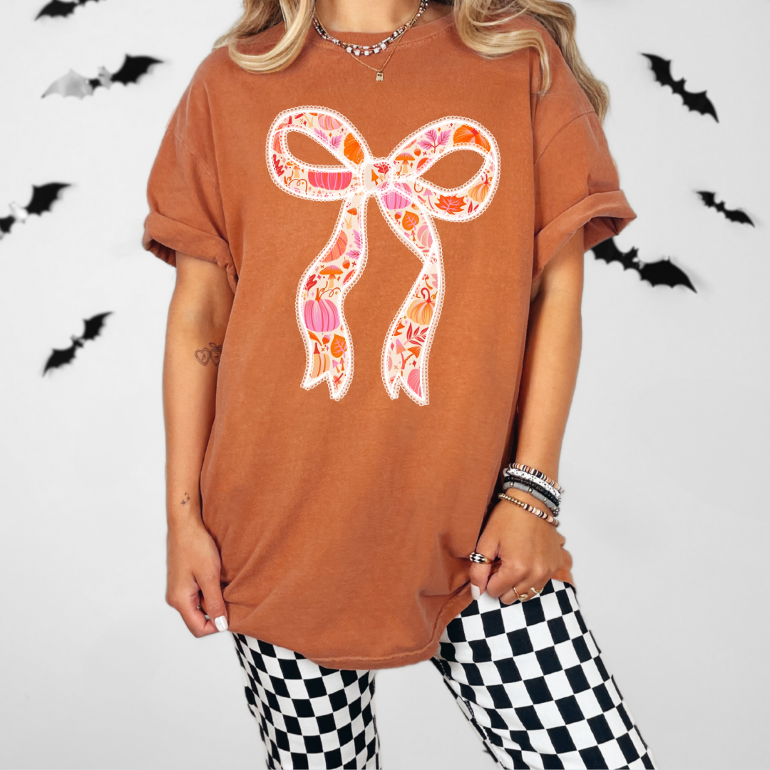 Halloween Bow Tee | Comfort Colors T Shirt