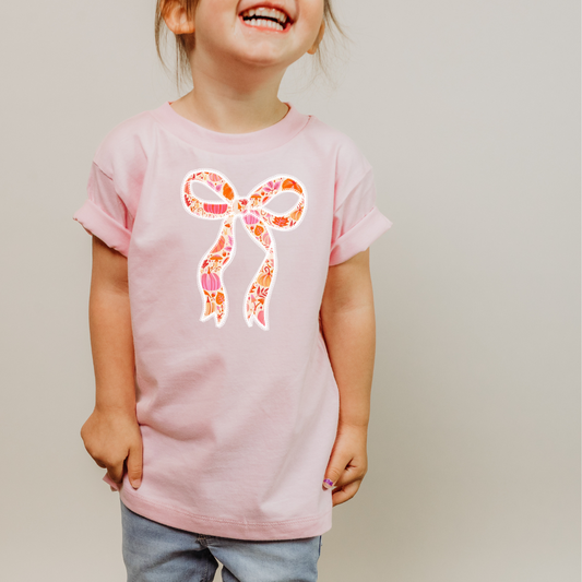 Halloween Bow Tee | Toddler T Shirt