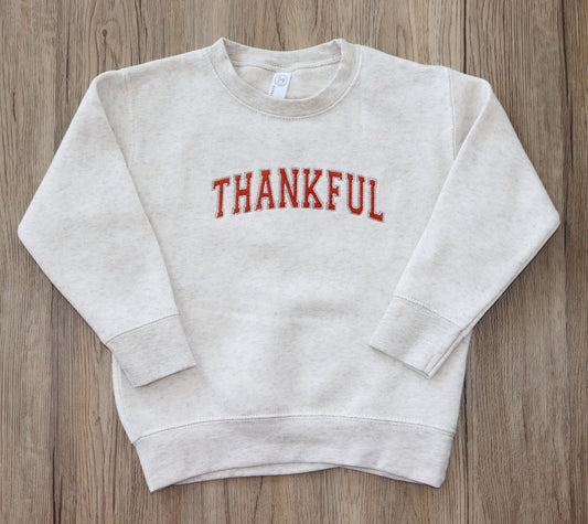 Thankful Embroidered Sweatshirt