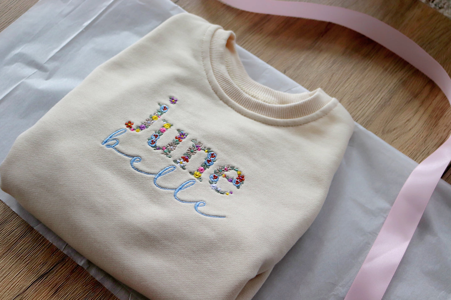 Custom Floral Baby Name Romper