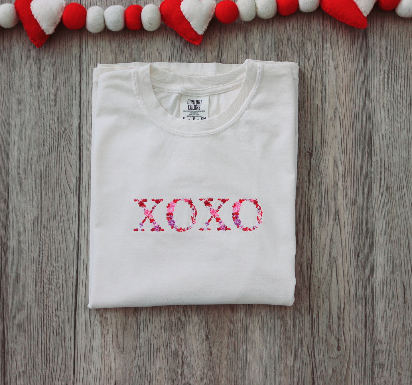 XOXO Embroidered Adult Tee