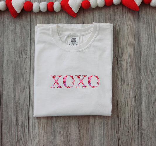 XOXO Embroidered Adult Tee