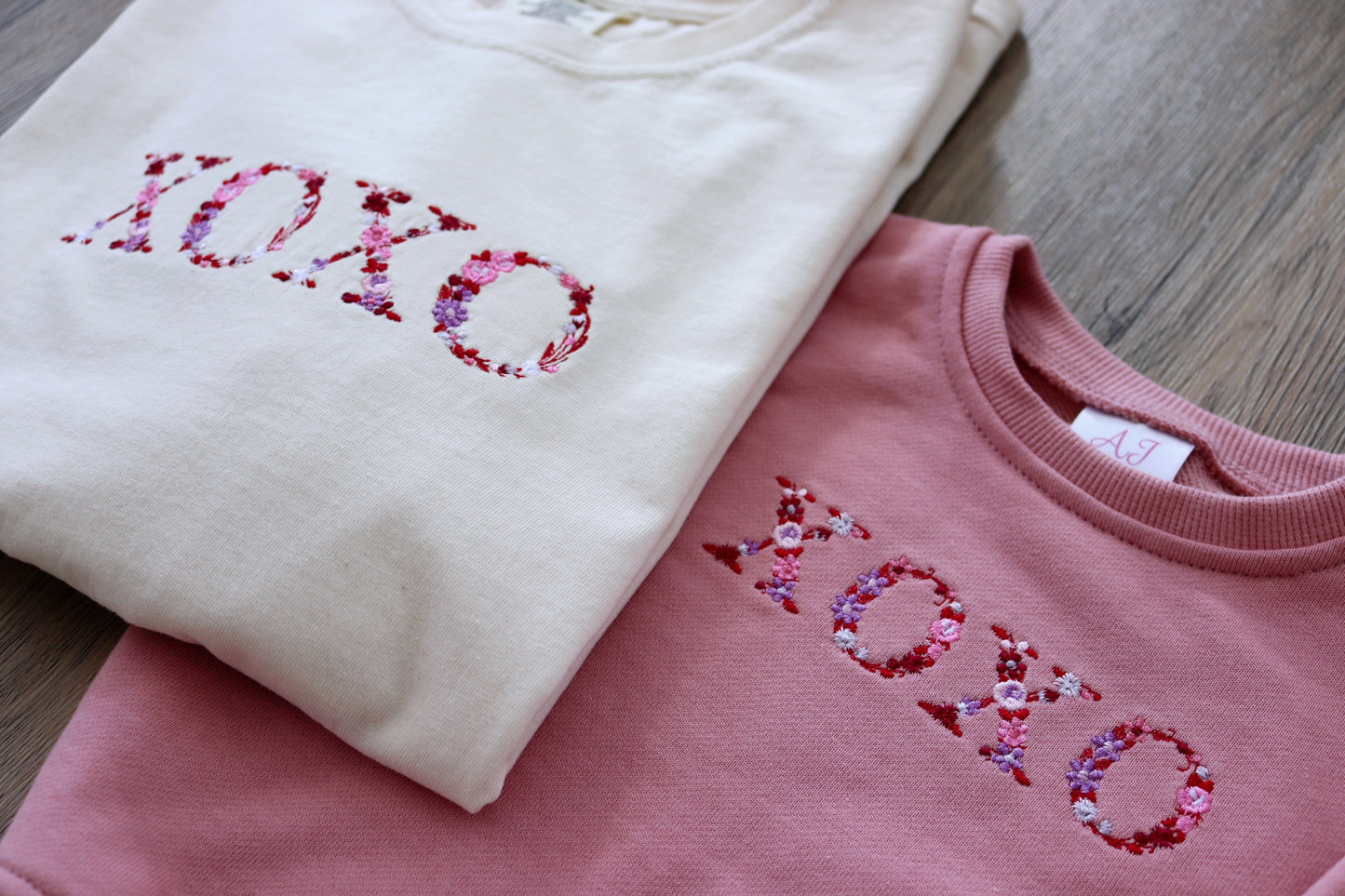 XOXO Embroidered Adult Tee