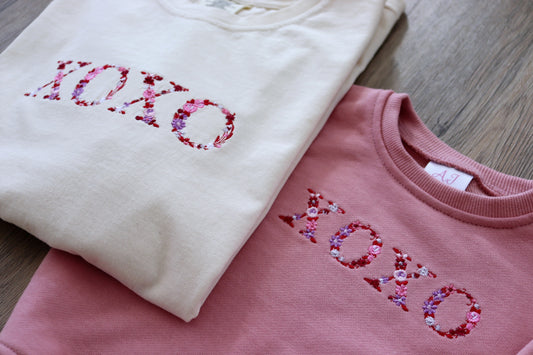 XOXO Embroidered Adult Tee
