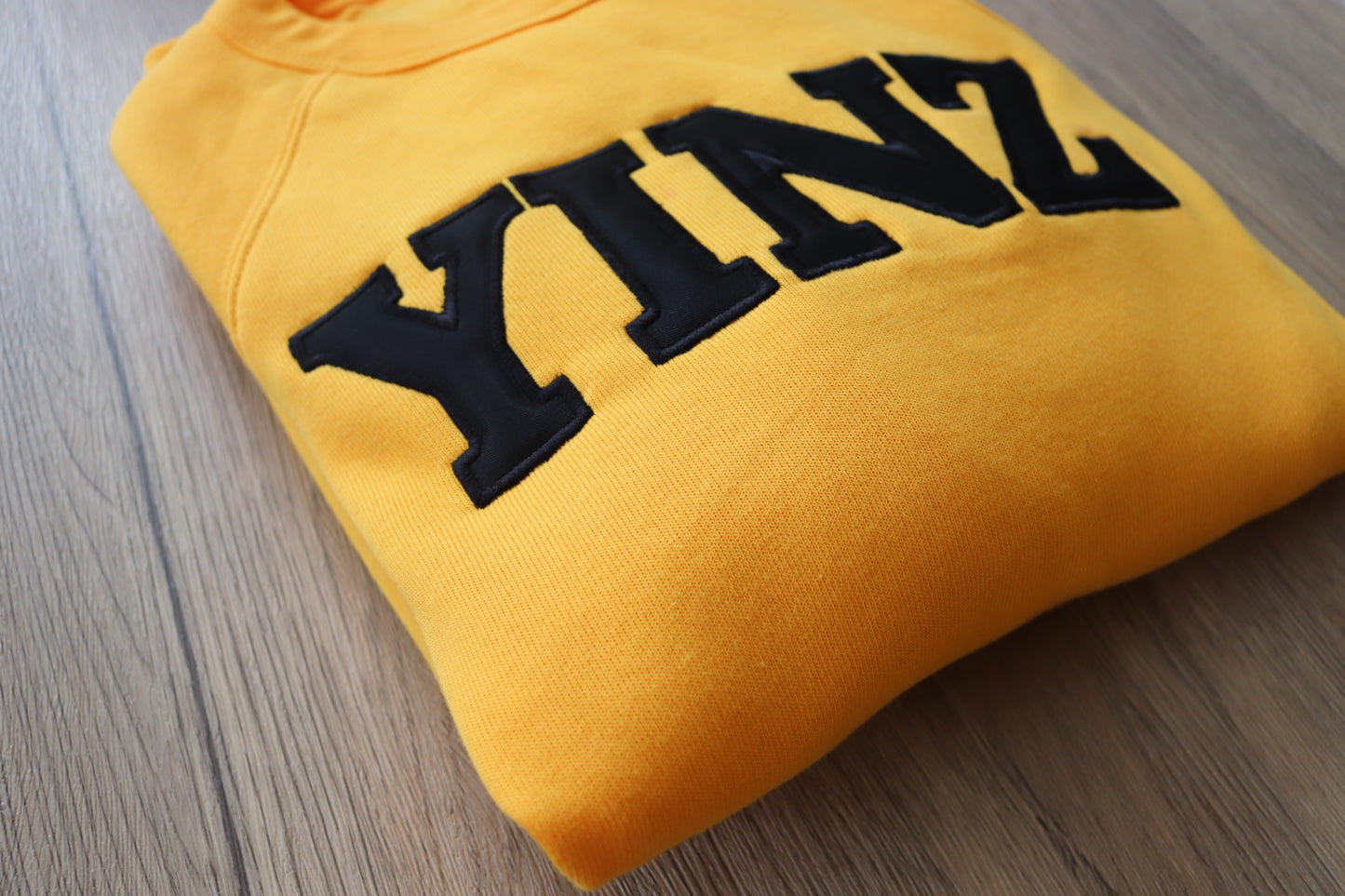 YINZ Appliqué Crewneck – Classic Pittsburgh Sweatshirt | Black & Gold Game Day Pullover