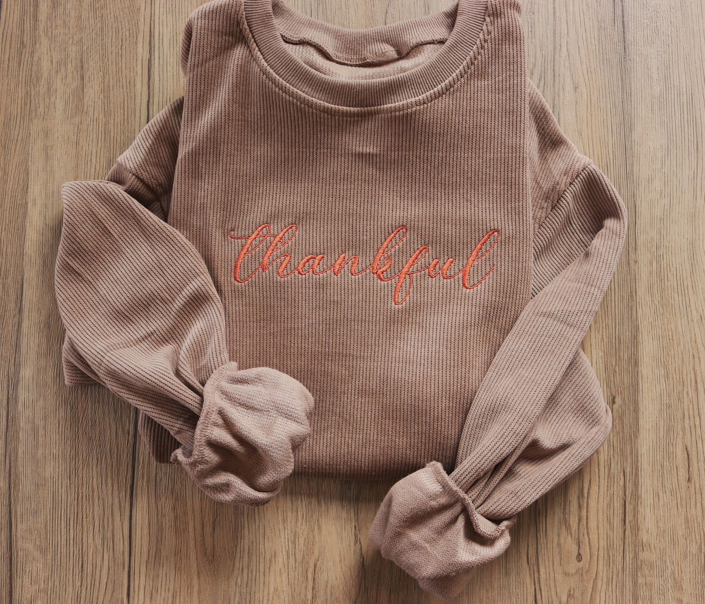 Thankful Embroidered Sweatshirt