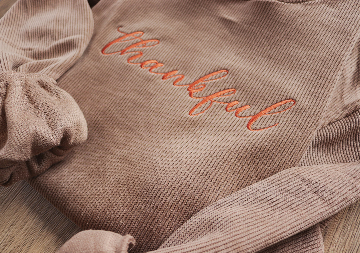 Thankful Embroidered Sweatshirt