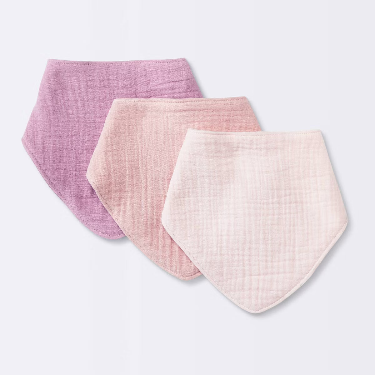 Custom Embroidered Baby Muslin Bandana Bib Pack of Three