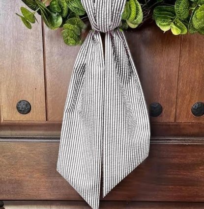 Monogrammed Wreath Sash | Custom Home Gifts