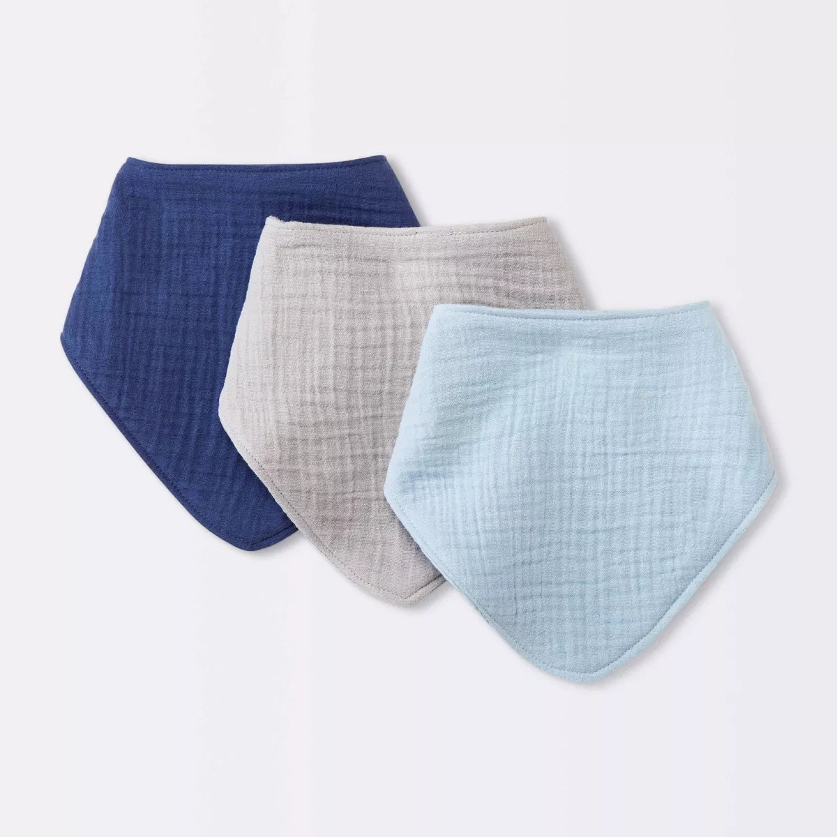 Custom Embroidered Baby Muslin Bandana Bib Pack of Three