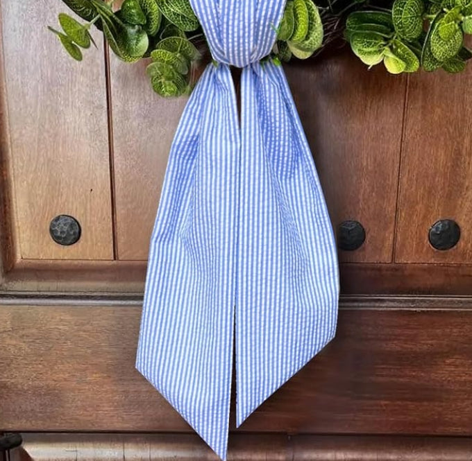 Monogrammed Wreath Sash | Custom Home Gifts