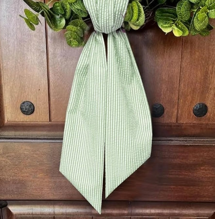 Monogrammed Wreath Sash | Custom Home Gifts